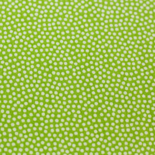 Baumwolle Dotty Kiwi/Weiß by Swafing